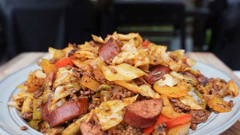 Grilled Dirty Cabbage