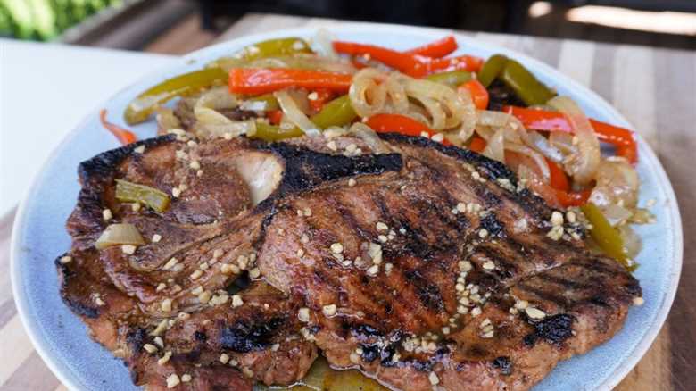 Grilled Savory Pork Steaks
