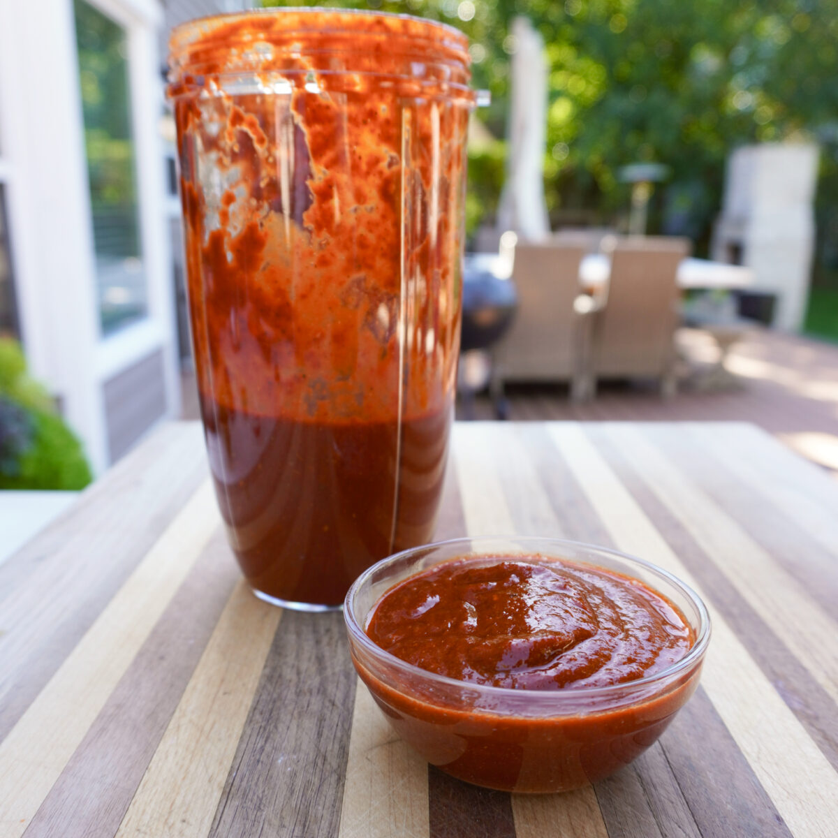 Chipotle Marinade in blender.