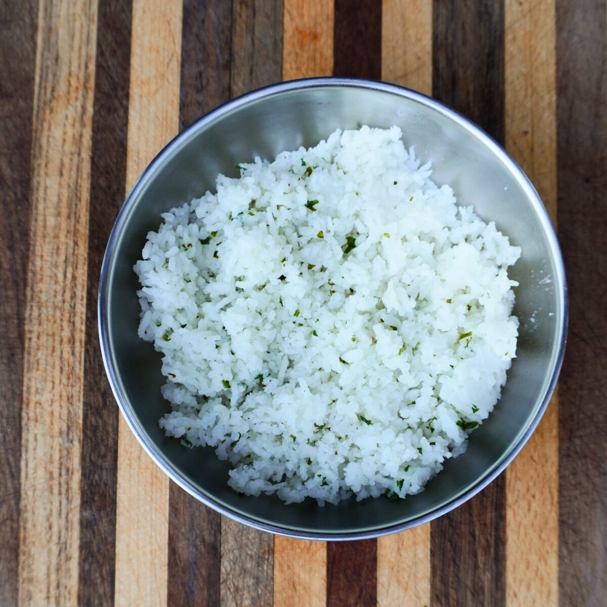 Cilantro Lime Rice in a bowl.