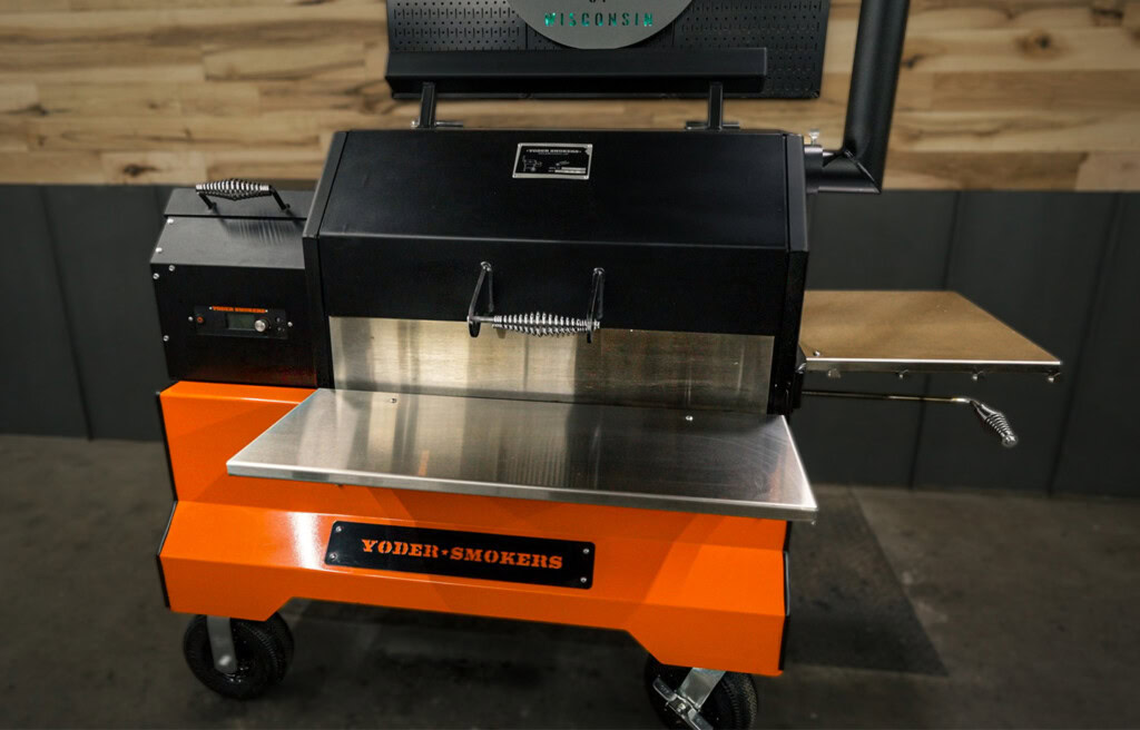 yoder ys640s pellet smoker competition cart edition