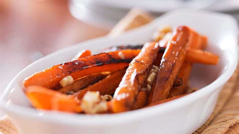 Grilled Carrots with Maple Glaze