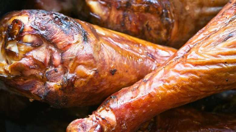 Smoked Turkey Legs (Bourbon Brined)